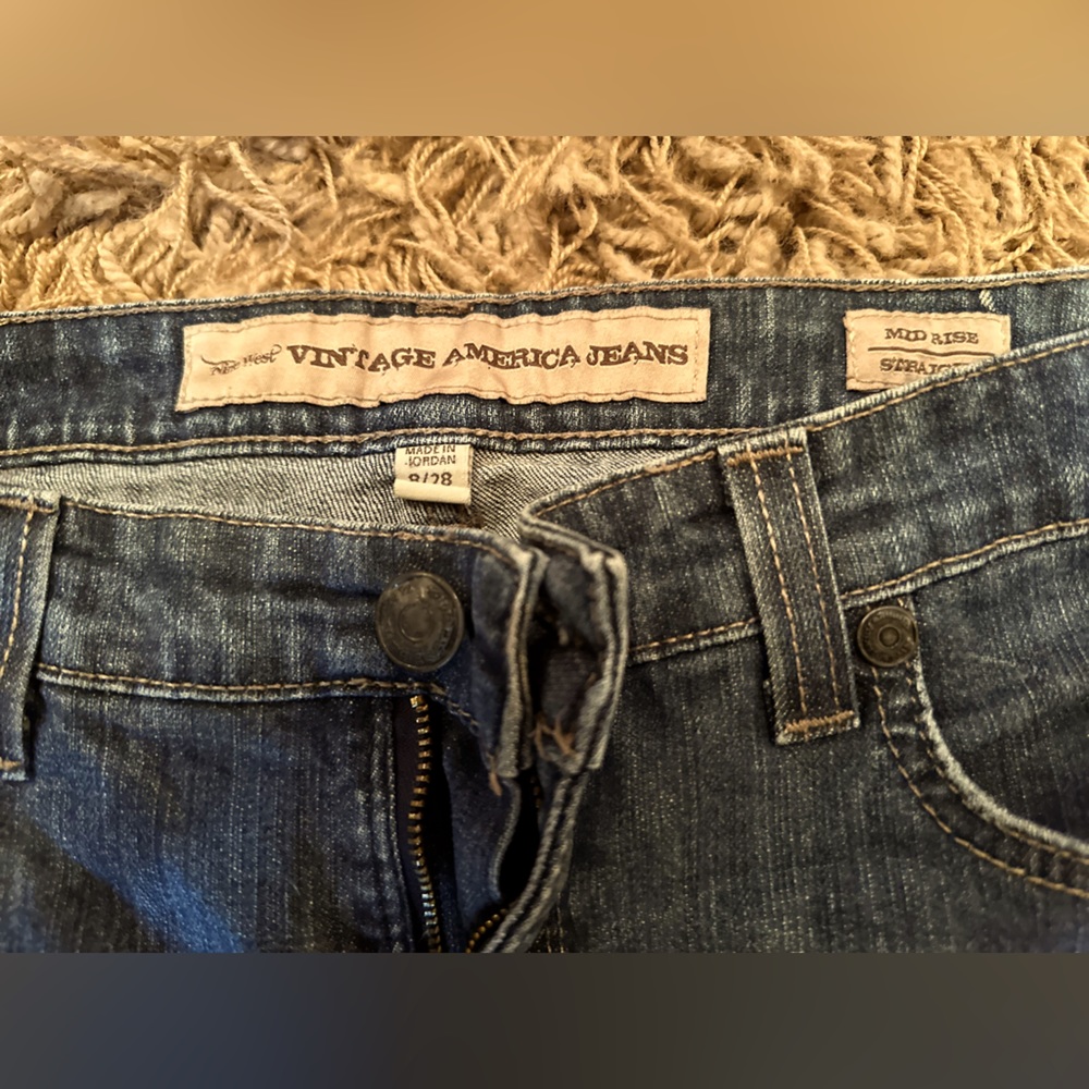 Nine West Mid Rise Straight Jeans